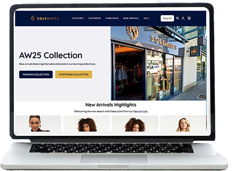 solemates.ie ecommerce site